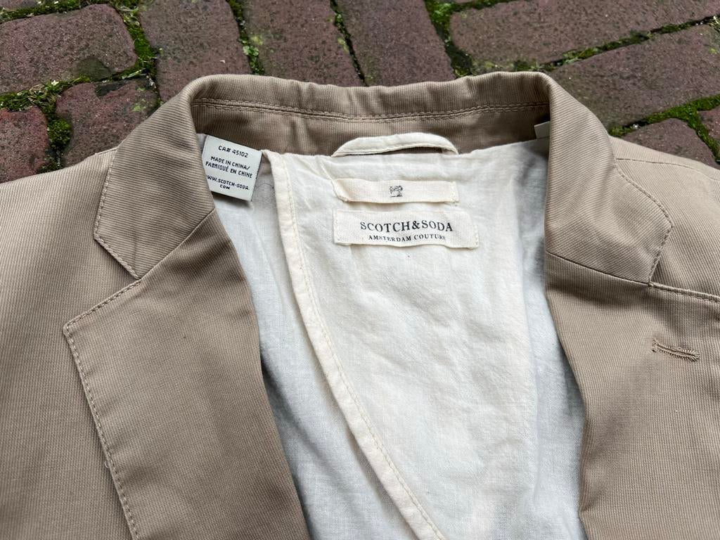 Scotch & Soda Blazer/Jas - Beige - Maat S/46, Ophalen, Zo goed als nieuw, Maat 46 (S) of kleiner, Beige