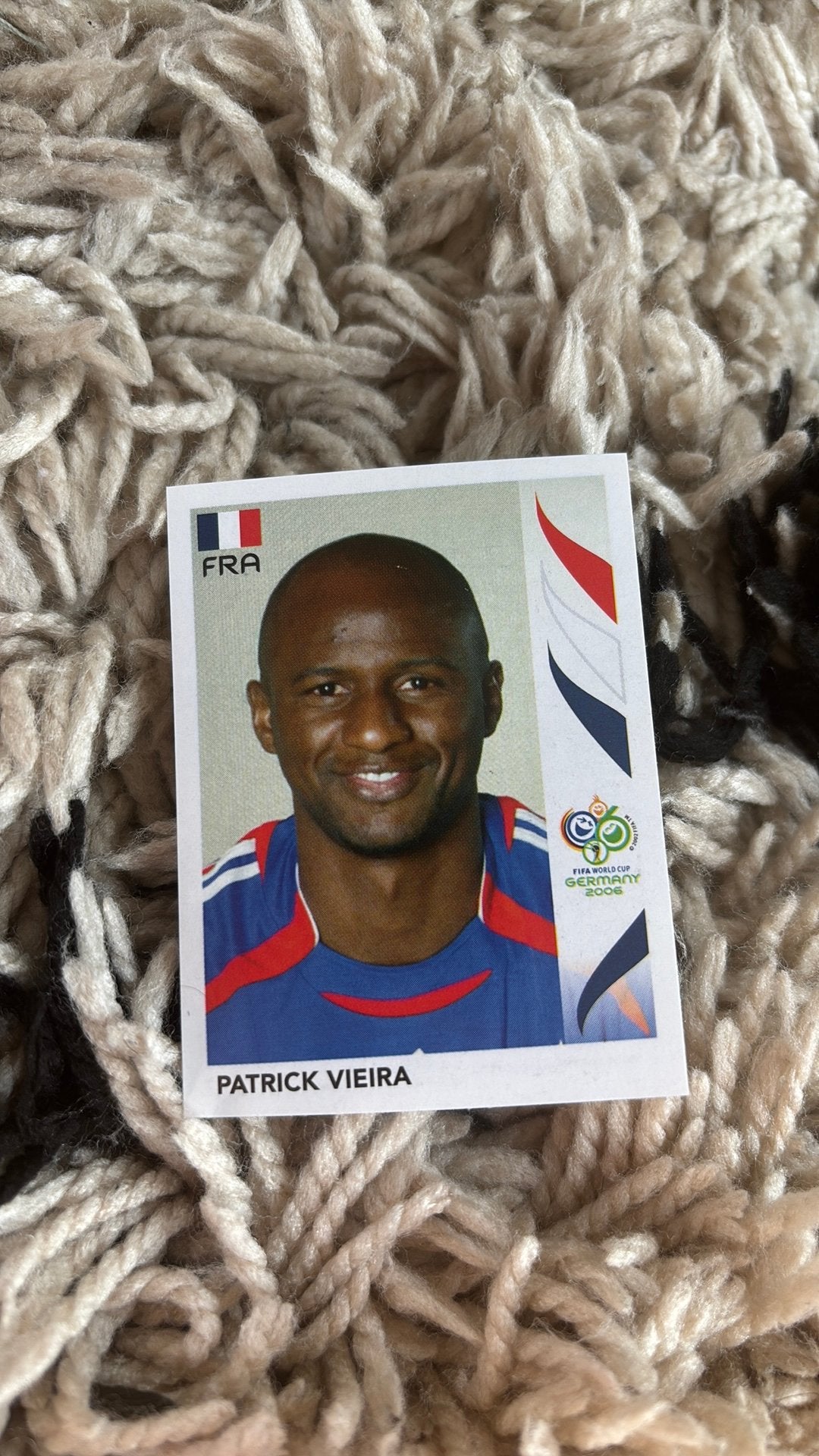 Panini plaatje 2006 vieira frankrijk, Verzenden, Zo goed als nieuw, Buitenlandse clubs, Poster, Plaatje of Sticker