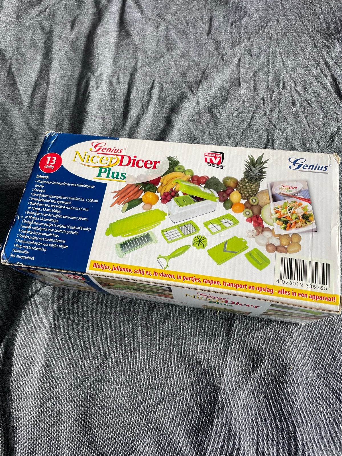 Genius Nicer Dicer Plus - Alles-in-één Keukenhulp, Overige typen, Kunststof, Ophalen of Verzenden, Zo goed als nieuw