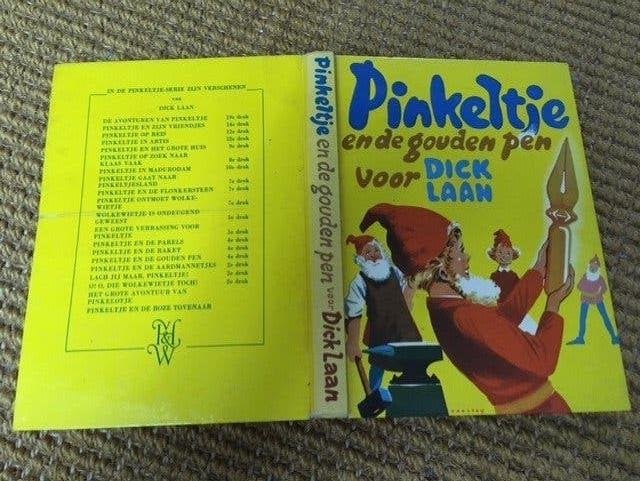 Pinkeltje en de gouden pen voor Dick Laan , jaren 60. boekm, Boeken, Ophalen of Verzenden, Gelezen, Sprookjes