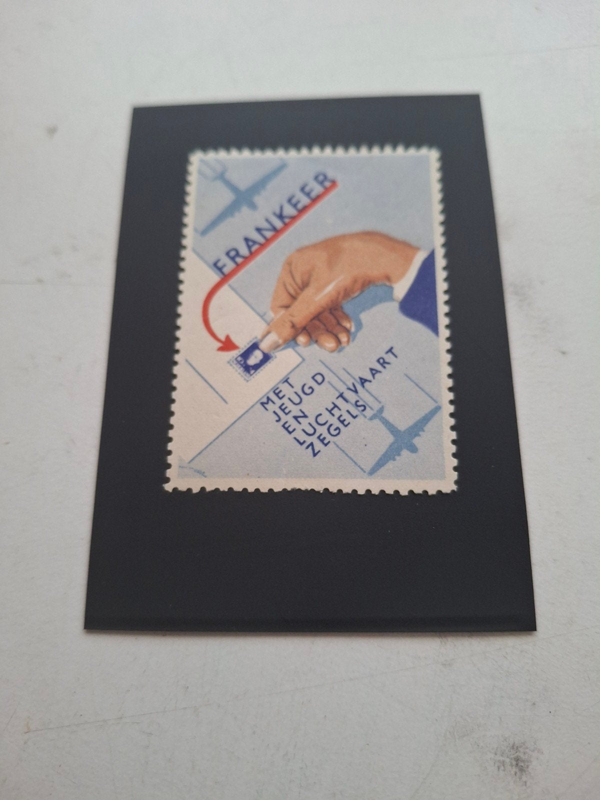 sluitzegel Frankeer met jeugd en luchtvaart zegels., Ophalen of Verzenden, Zo goed als nieuw, Overige typen