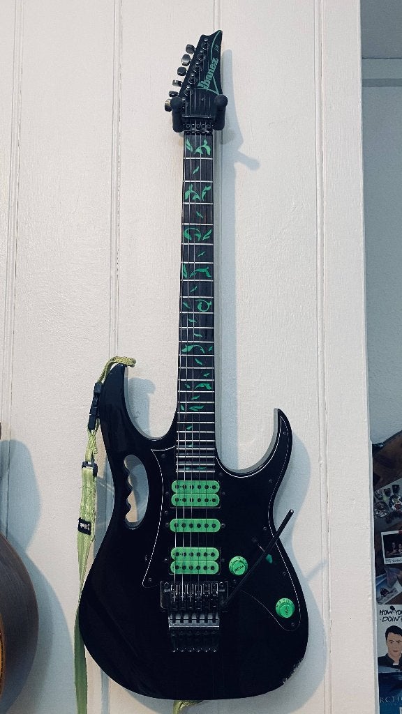 Ibanez JEM777V-BK – 1989 – Japan, Ophalen of Verzenden, Gebruikt, Solid body, Ibanez