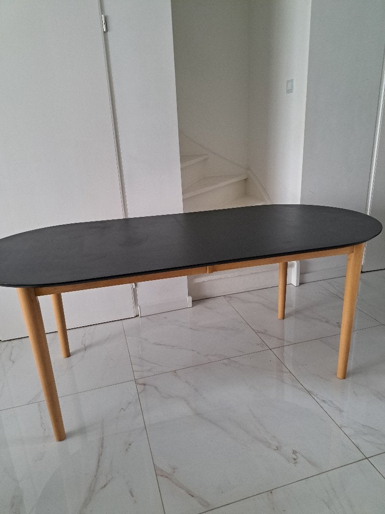 Tafel ovaal, Huis en Inrichting, Ophalen, Overige materialen, 50 tot 100 cm, Zo goed als nieuw