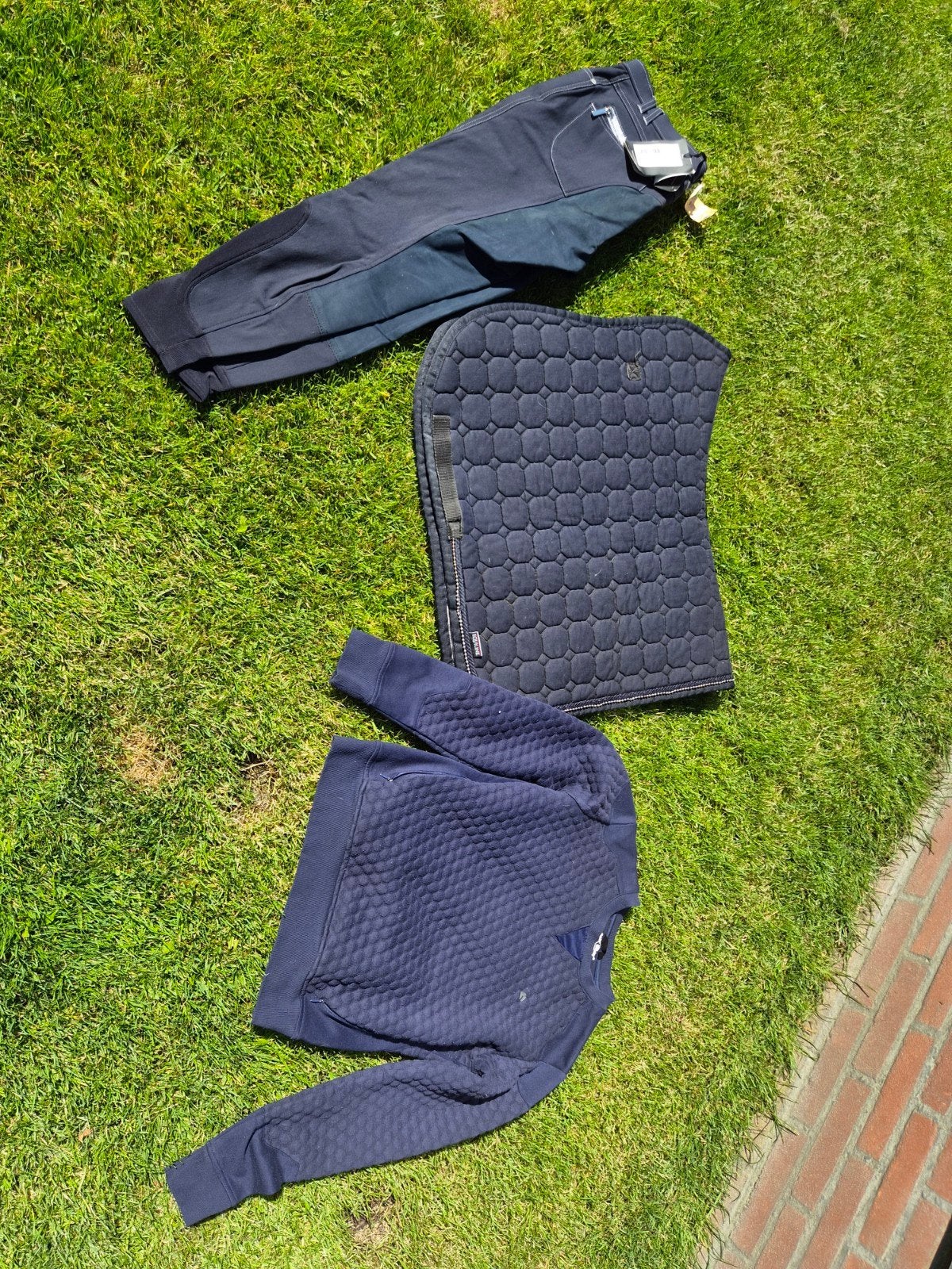 chique donkerblauwe set! equiline fairplay eurostar, Ophalen of Verzenden, Nieuw, Dressuur, Onderkleding