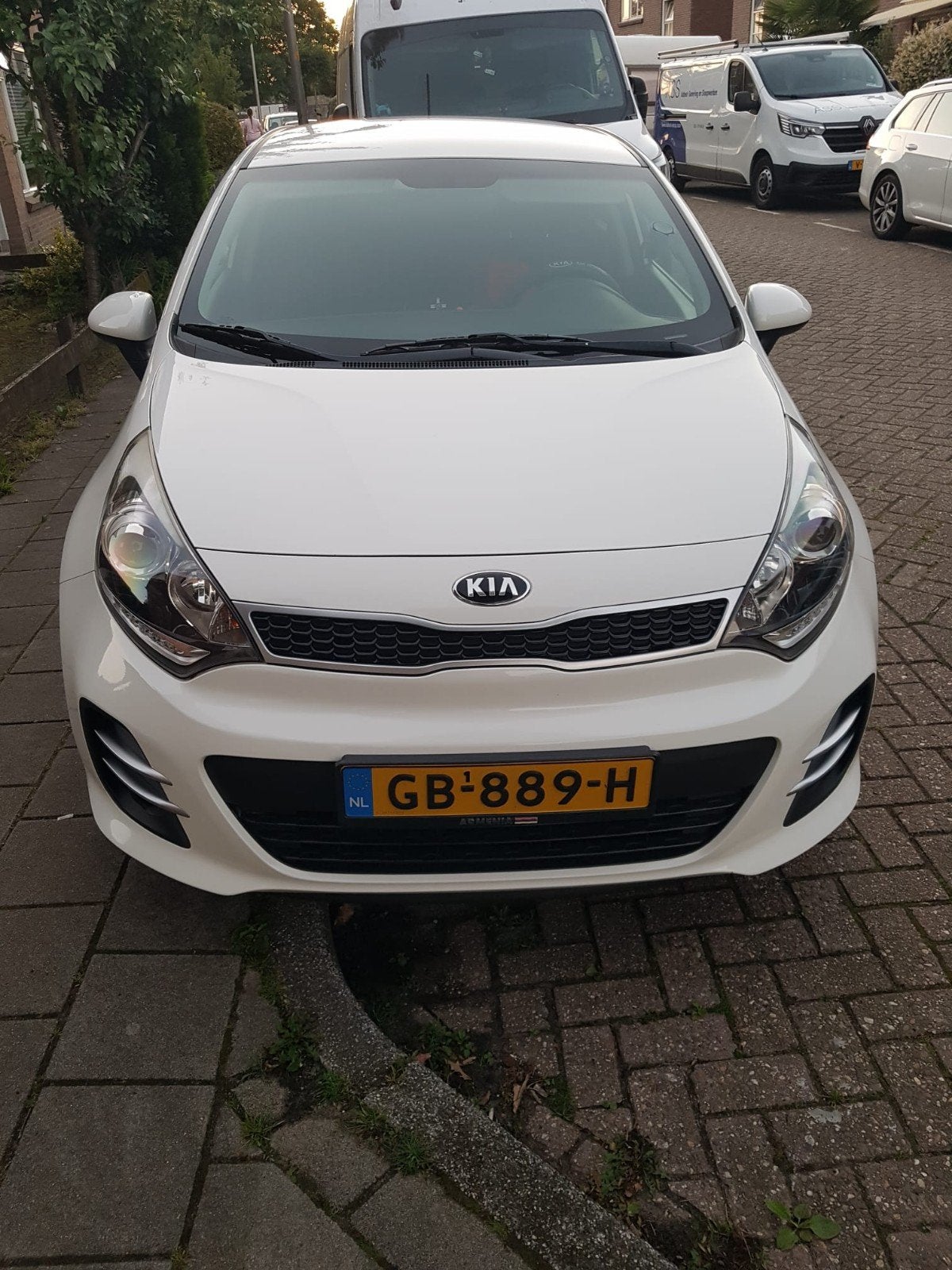 Kia Rio 1.2, CVVT , dynamic line / 5DRS 2015 Wit, Auto's, 1027 kg, 4 cilinders, Wit, Origineel Nederlands