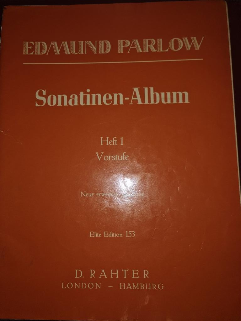 Sonatinen-Album deel 1 van E. Parlow., Gebruikt, Klassiek, Ophalen of Verzenden, Thema