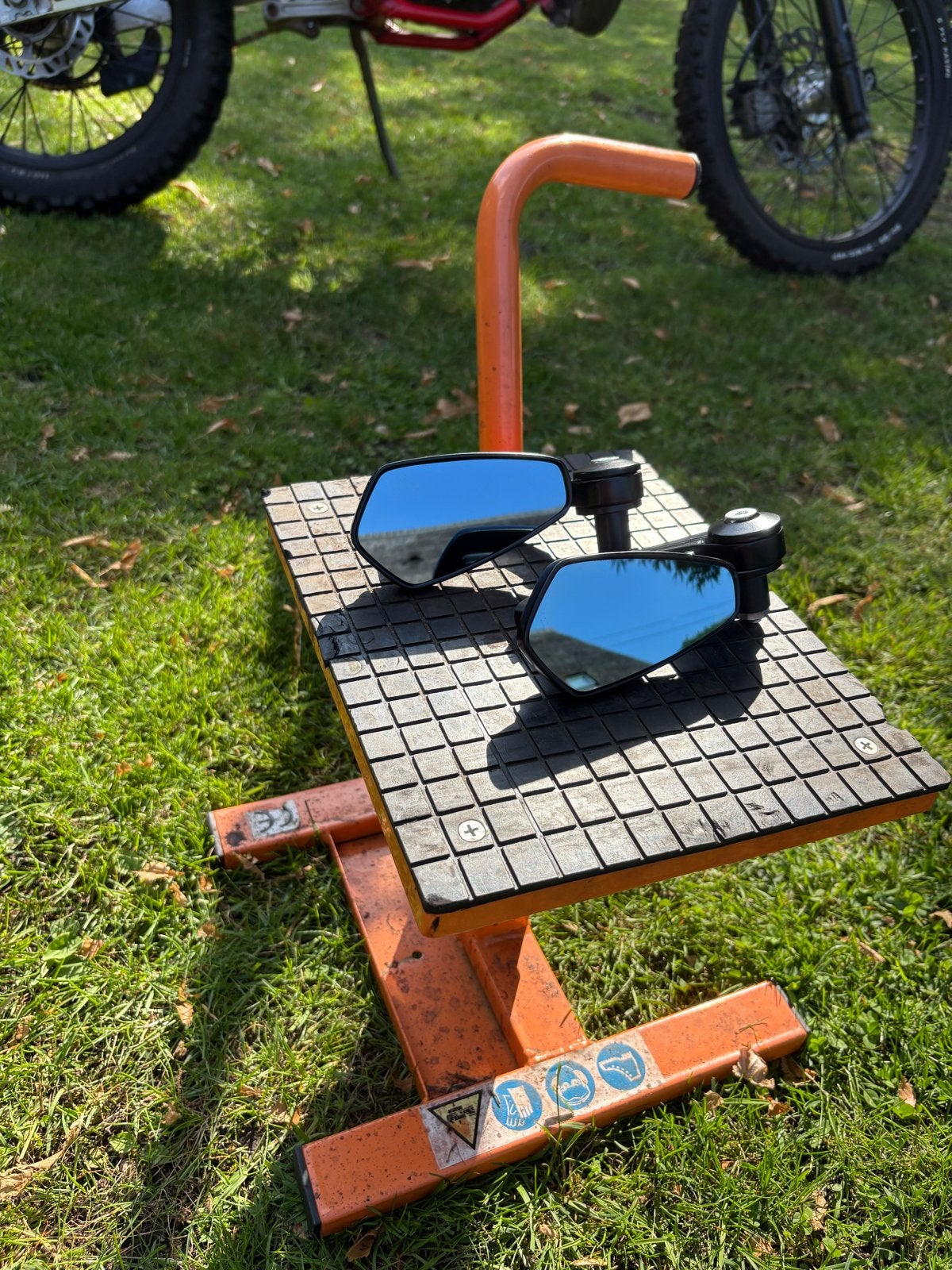 Nette spiegels voor motor scooter of schakelbrommer, Motoren, Ophalen of Verzenden, Gebruikt