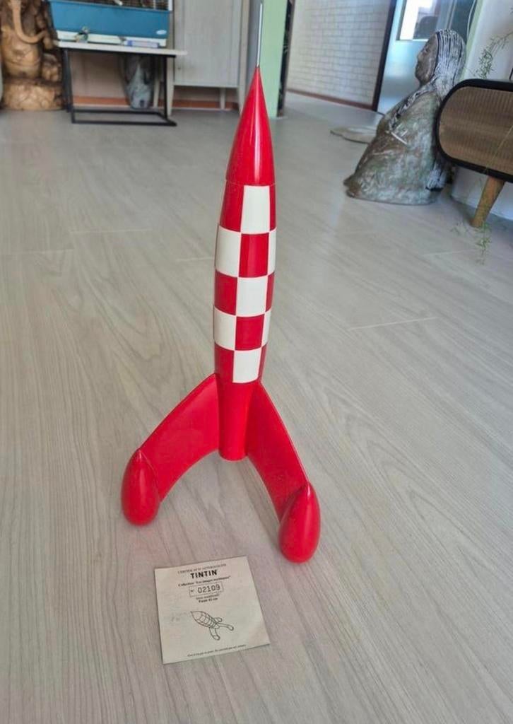 Kuifje Raket Verzamelobject 42cm, Verzamelen, Ophalen, Kuifje, Beeldje of Figuurtje