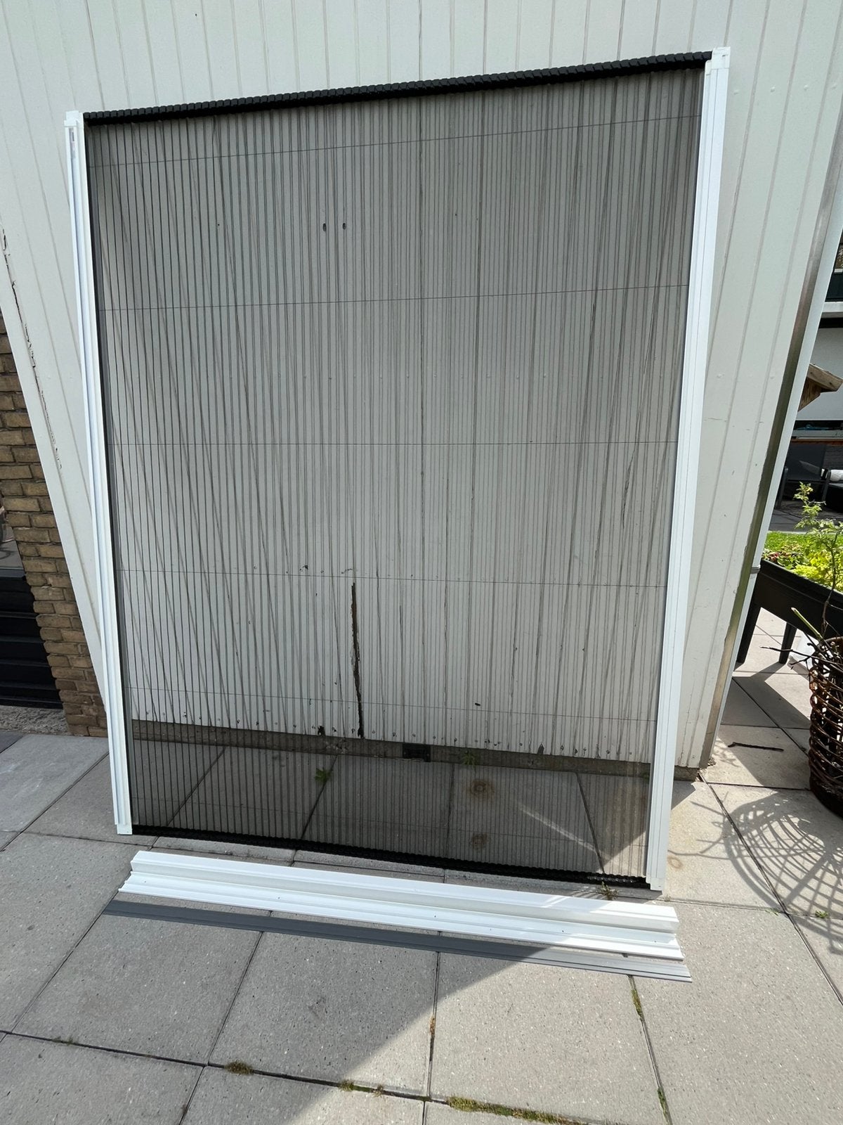 Unilux hordeur in plissé (licht gebruikt) 227,5x181, Gebruikt, 200 cm of meer, Wit, -