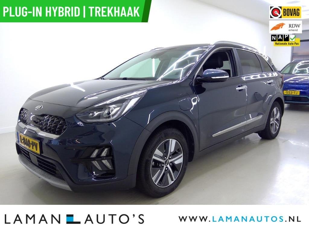 Kia Niro 1.6 GDi PHEV ExecutiveLine | Open dak Leder JBL Tre, Auto's, Gebruikt, Met garantie (alle), Blauw, Bedrijf