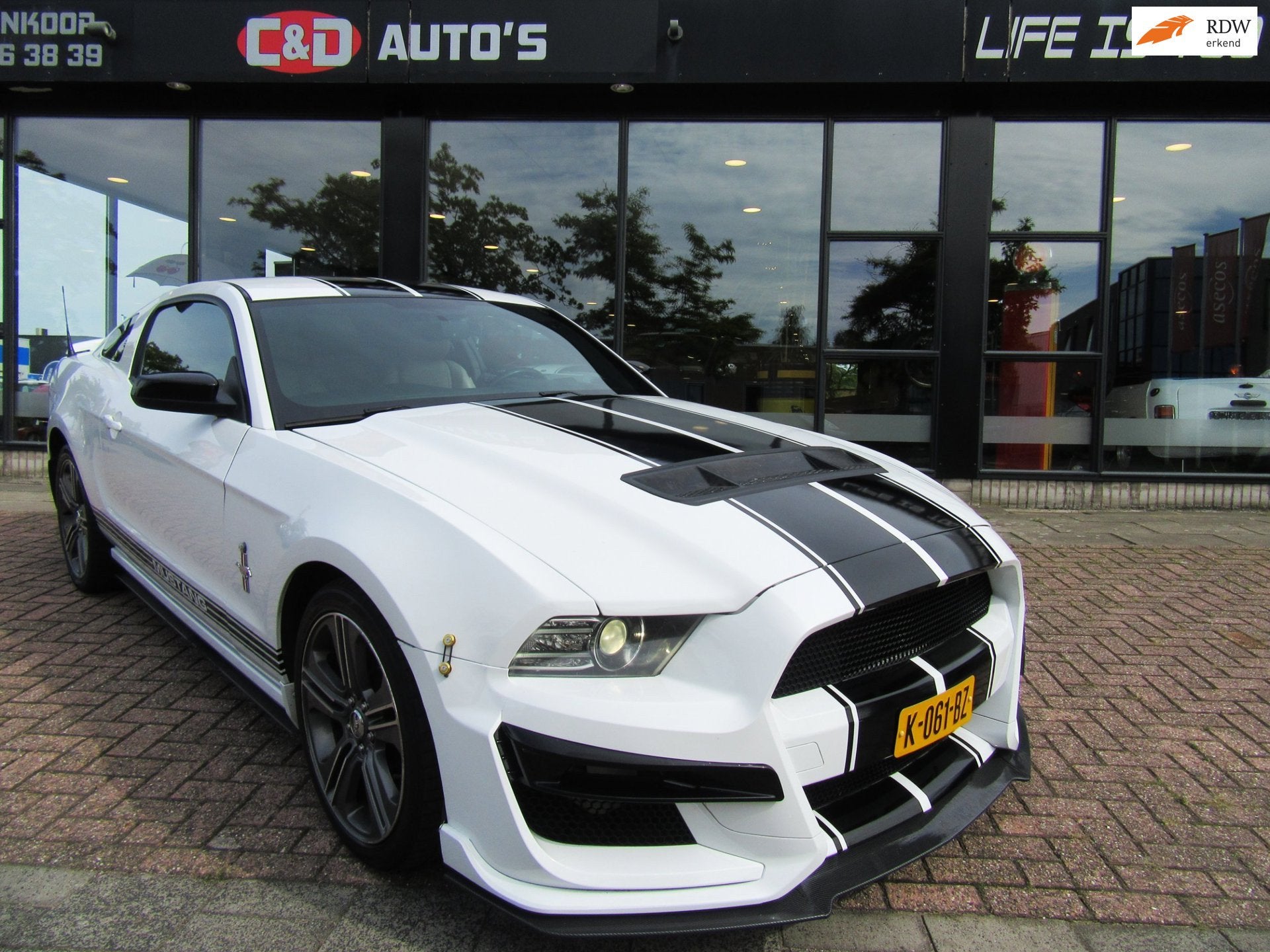 Ford USA Mustang 3.7 V6 UNIEK GT500 LOOK STERRENHEMEL ETC, Auto's, Automaat, Gebruikt, LED verlichting, 4 stoelen