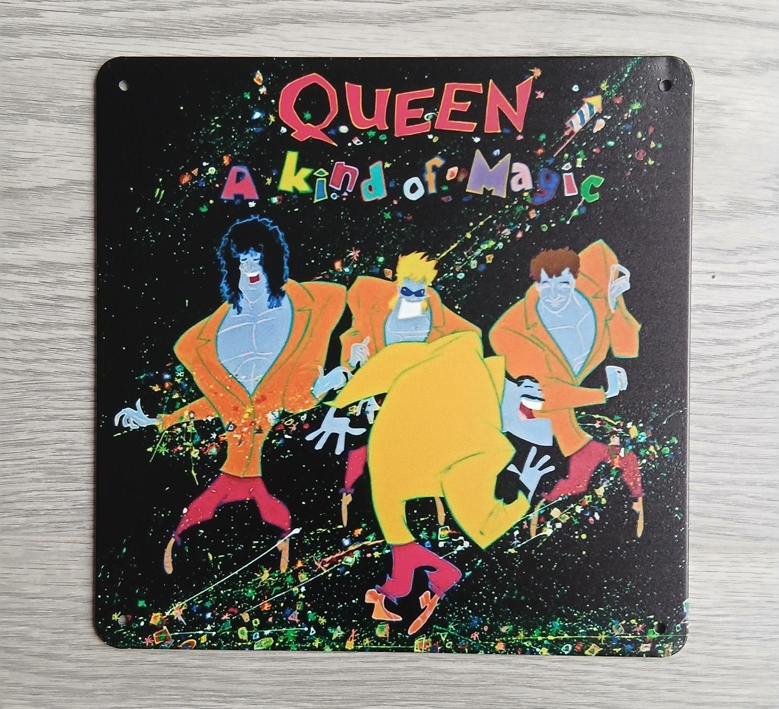 Queen A Kind Of Magic 20x20 cm Metalen Reclamebord, Ophalen of Verzenden, Nieuw, Poster, Artwork of Schilderij