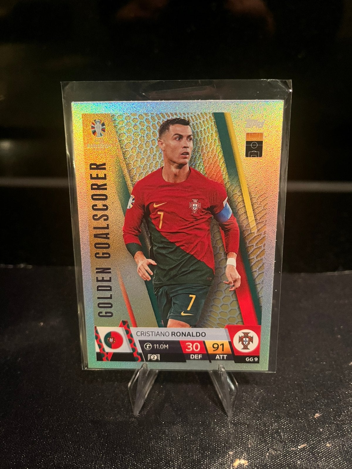 Cristiano Ronaldo Golden Goalscorer EURO 2024, Ophalen of Verzenden, Zo goed als nieuw, Buitenlandse clubs, Poster, Plaatje of Sticker