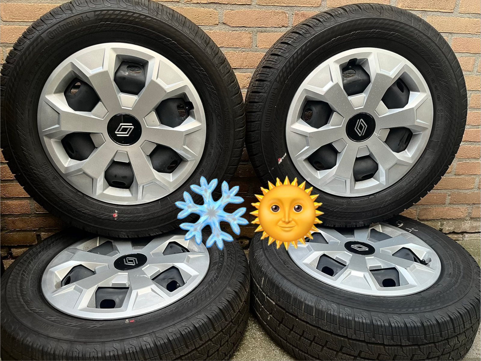 NIEUWE 16” Renault Trafc Continental 4seadon winterset, Auto-onderdelen, Banden en Velgen, 16 inch, Banden en Velgen, Nieuw, Ophalen of Verzenden