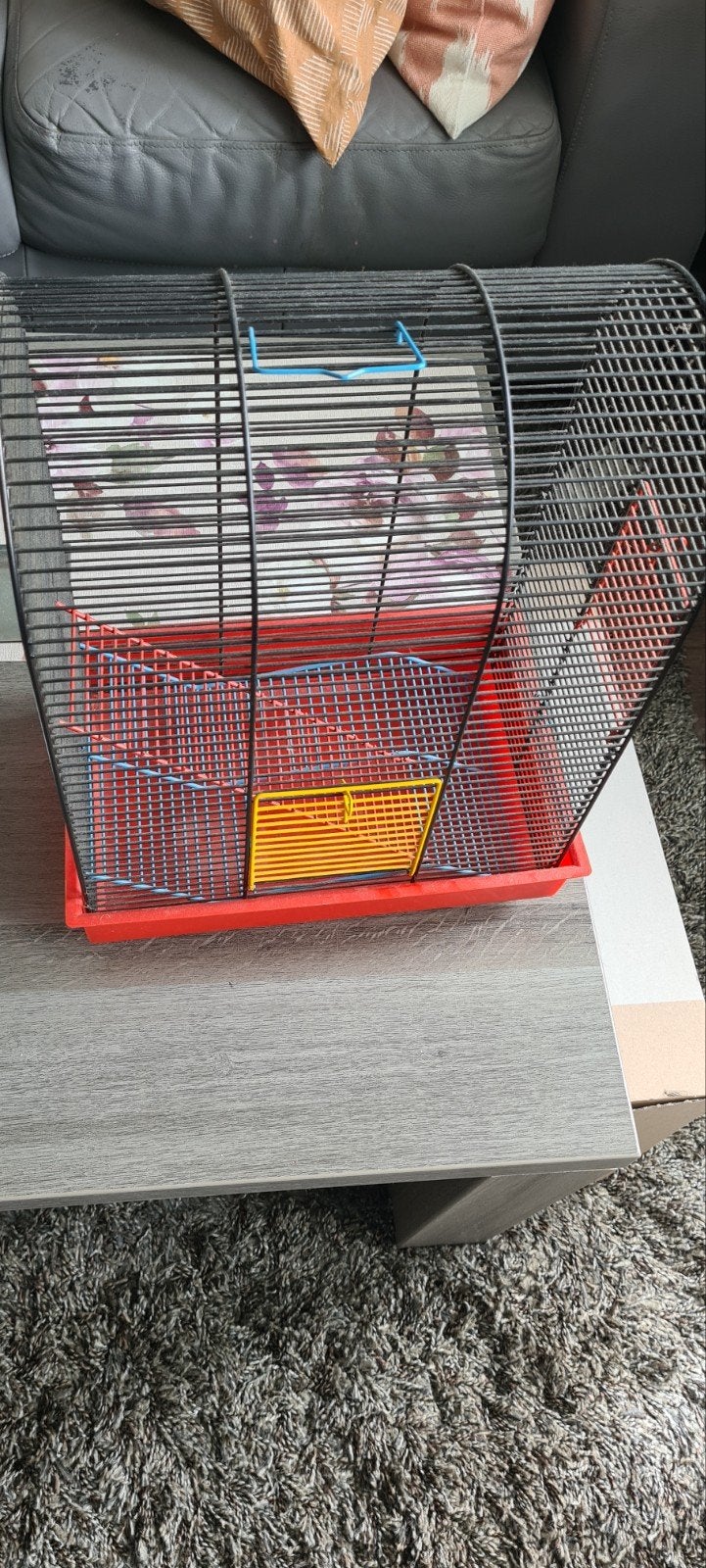 Hamsterkooi miki mini zwart/ rood., Ophalen of Verzenden, Minder dan 75 cm, Kooi, Minder dan 60 cm