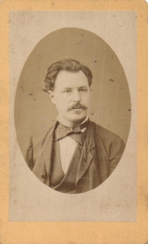 CDV - Heer in pak / snor - Photo Monge - Parijs, Gebruikt, Verzenden, Foto, Buitenland