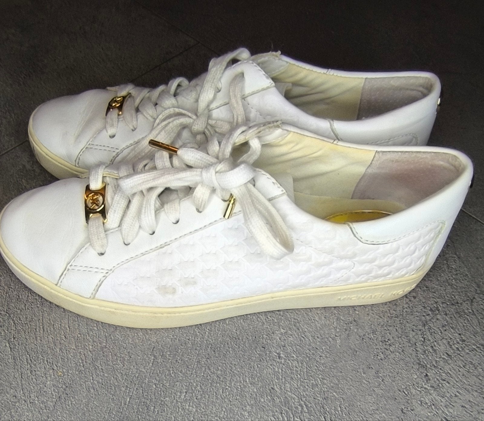 Michael Kors Witte Sneakers Maat 38, Michael Kors, Wit, Ophalen of Verzenden, Sneakers of Gympen