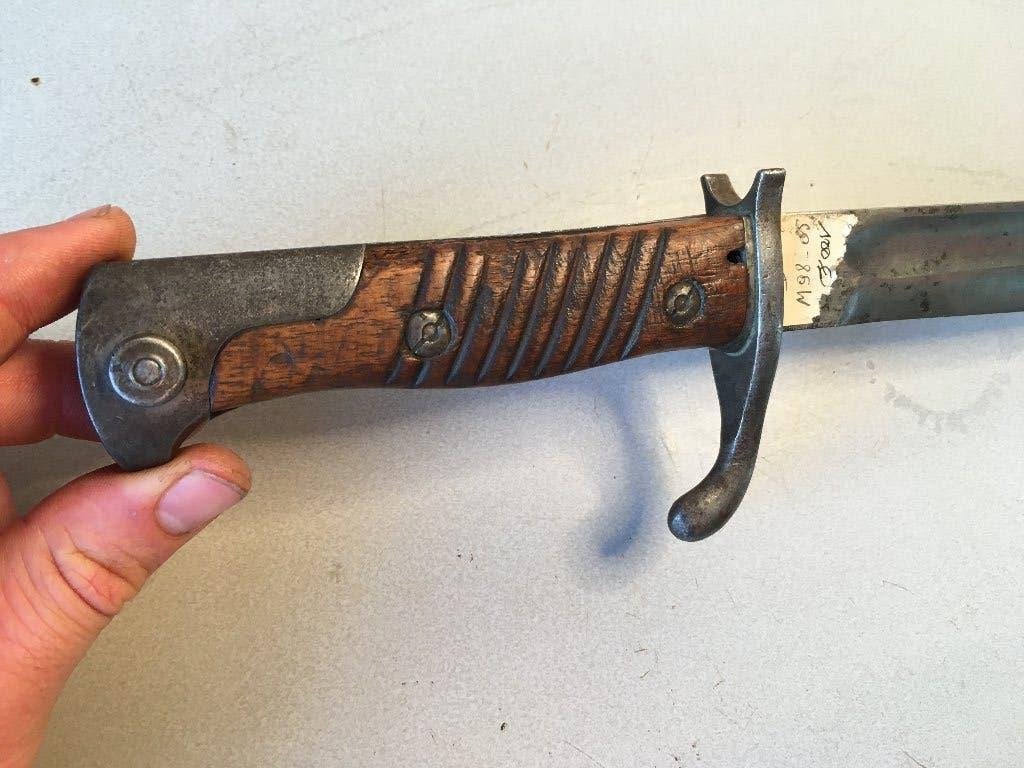 ZELDZAME butcher bajonet EERSTE MODEL, Verzamelen, Ophalen, Landmacht, Overige gebieden, Mes of Dolk