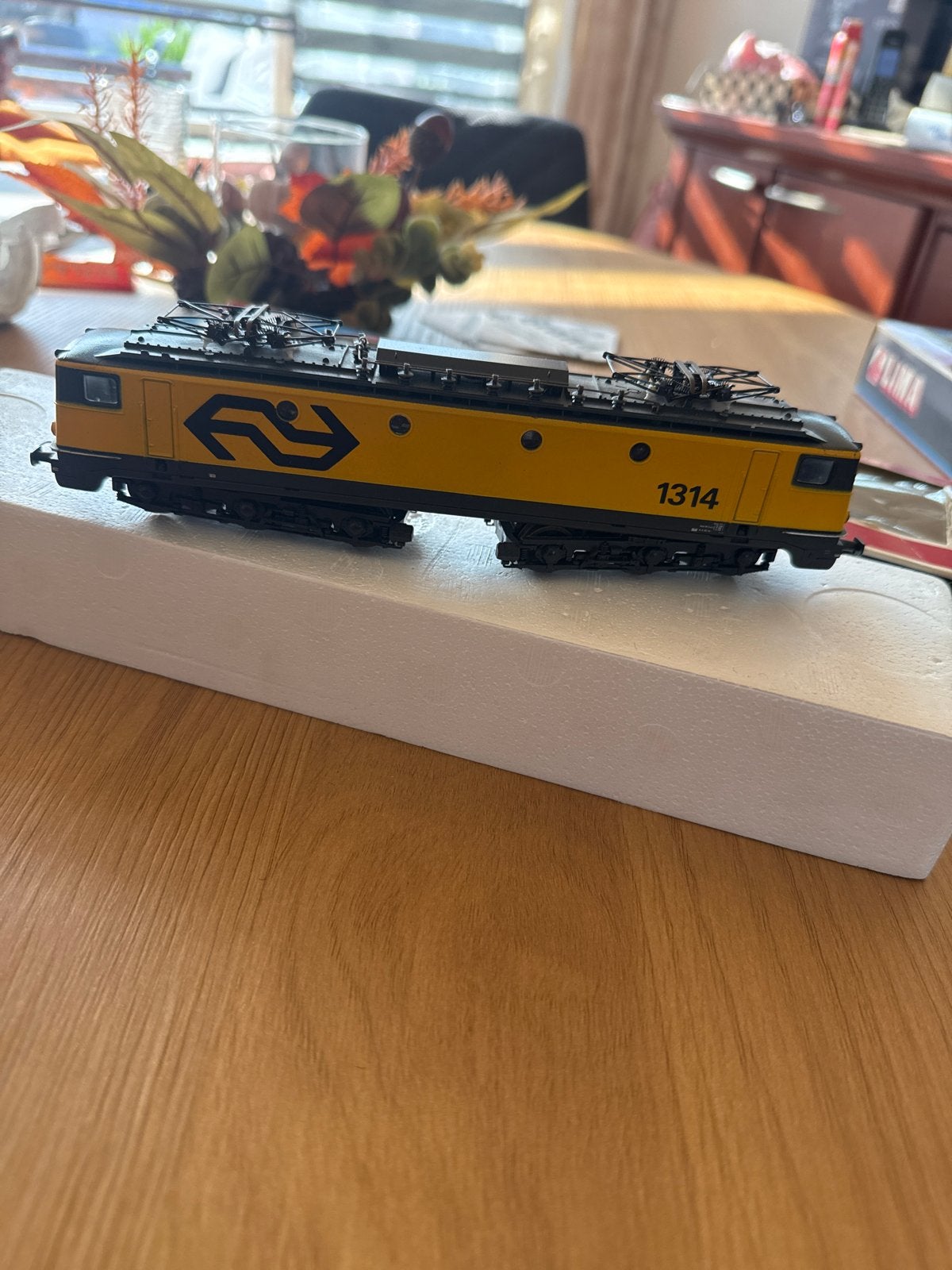 Lima NS Locomotief 1314 - Geel/Grijs, Gebruikt, Ophalen, Overige merken, Gelijkstroom