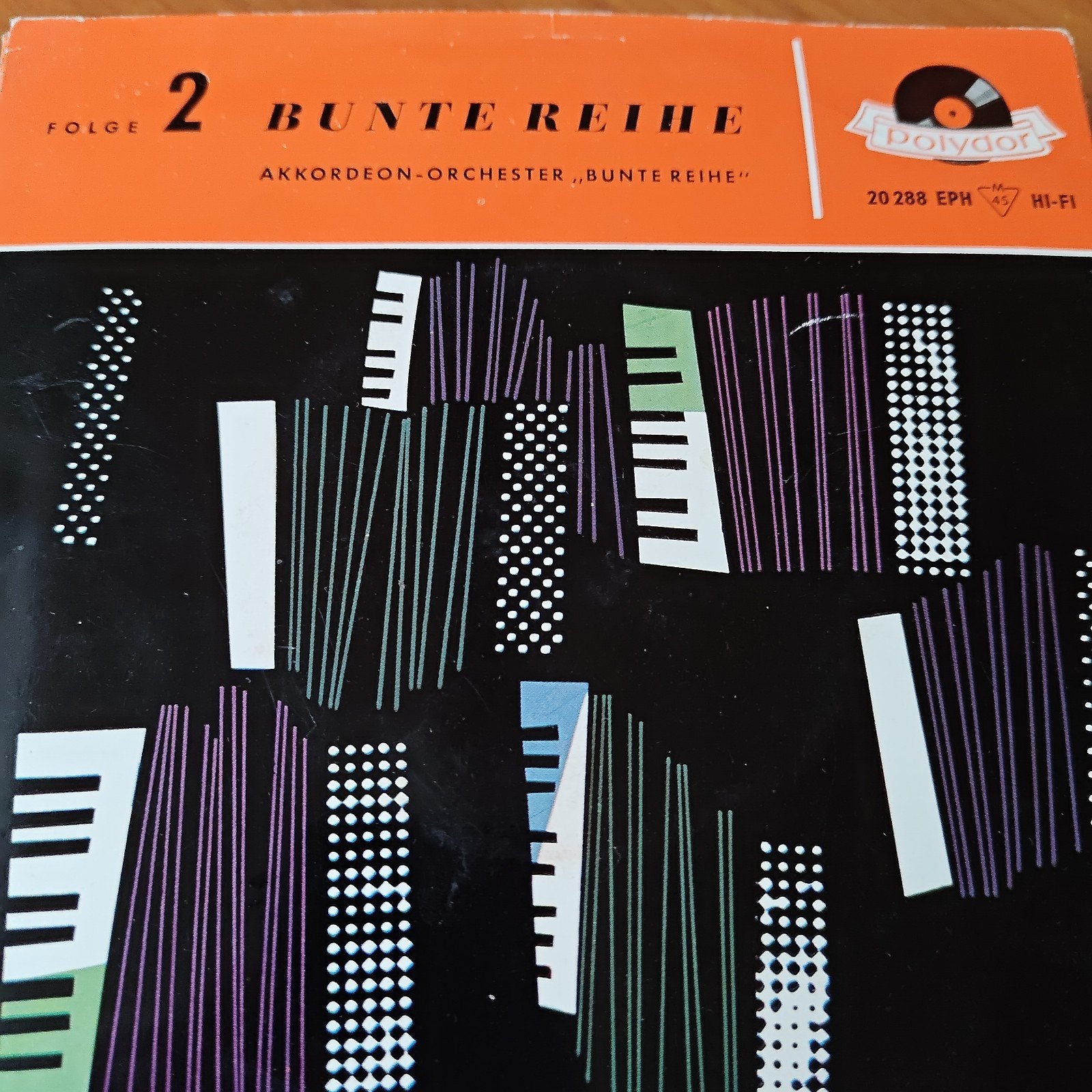Polydor Bunte Reihe- Akkordeon-Orchester "Bunte Reihe", Ophalen of Verzenden, 7 inch