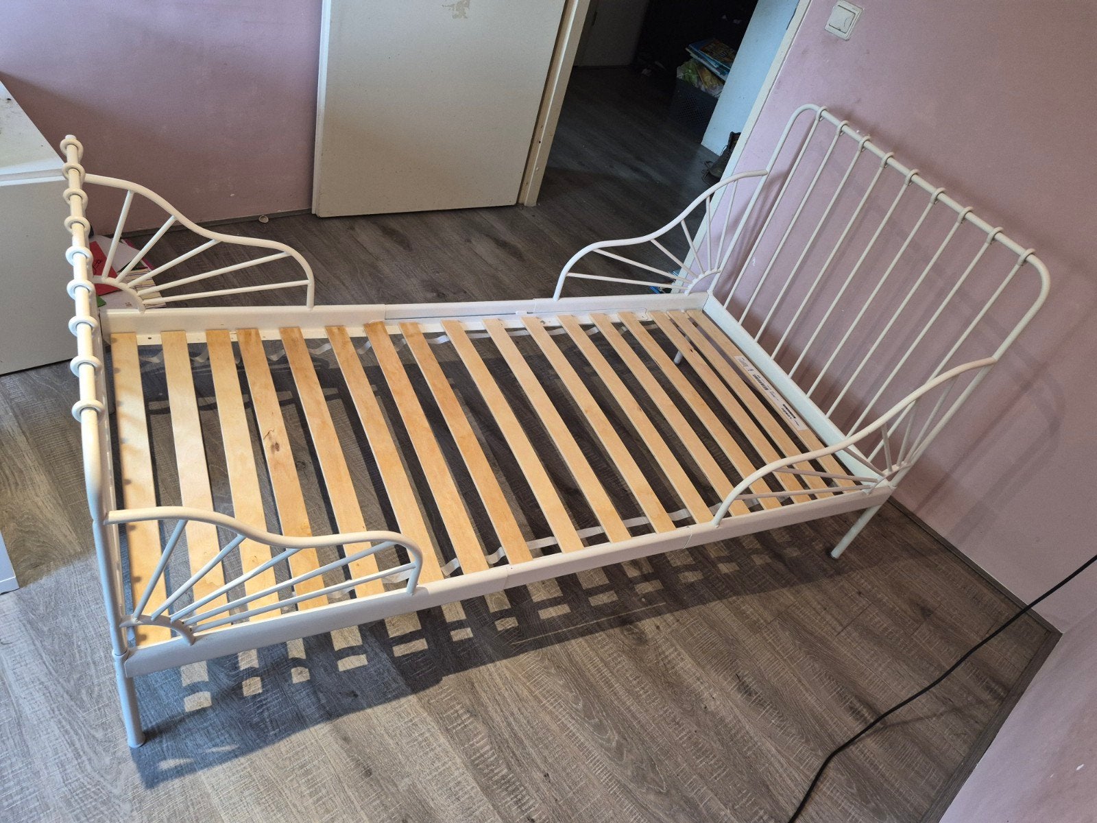 meegroeibed, wit, 80x200, Ophalen, Zo goed als nieuw, 180 cm of meer, 70 tot 85 cm