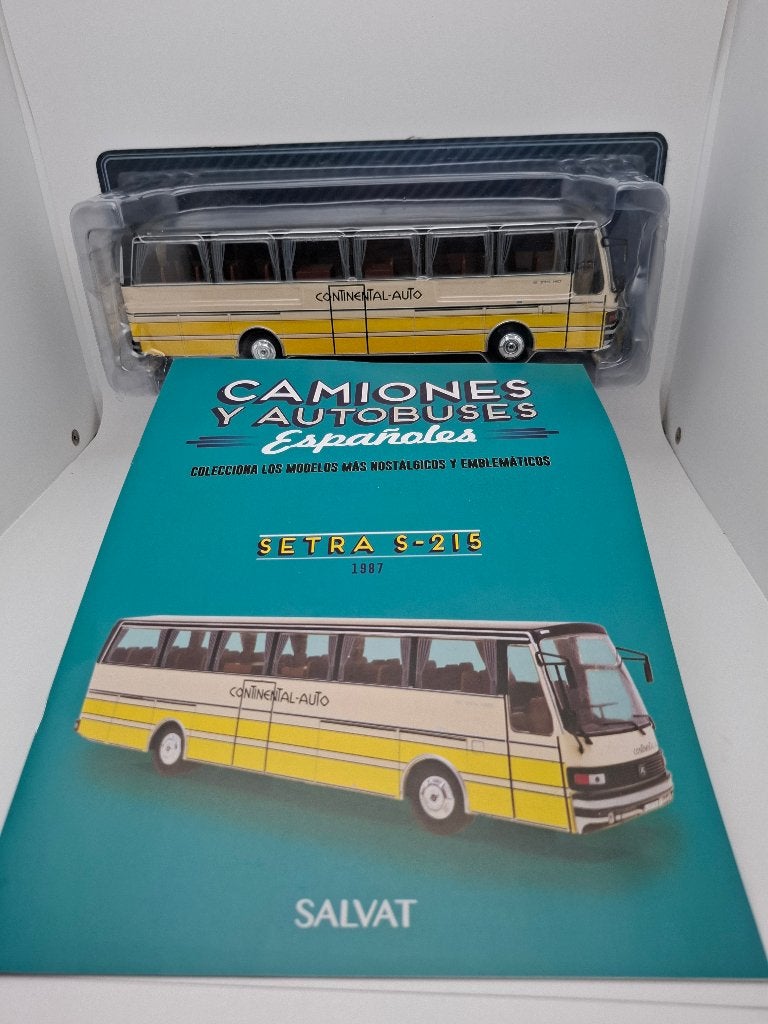 Setra S215 Touringcar bus Spanje (1987) - Salvat 1/43, Verzenden, Zo goed als nieuw, Bus of Vrachtwagen, Overige merken