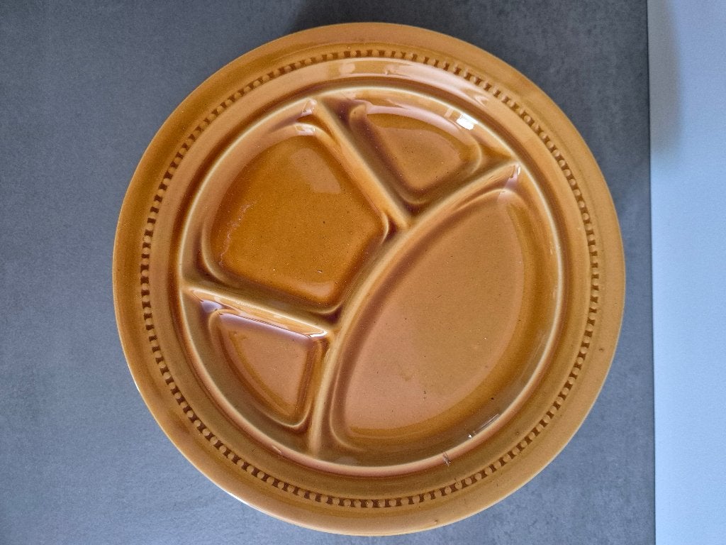 Set van 6 Vintage Jaren '70 Fondueborden / Gourmetborden, Antiek en Kunst, Ophalen
