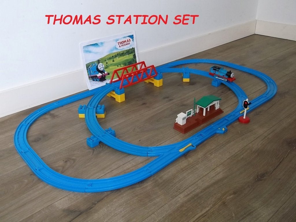 Trackmaster Thomas de Trein, Thomas Station Set met Thomas, Ophalen of Verzenden, Gebruikt