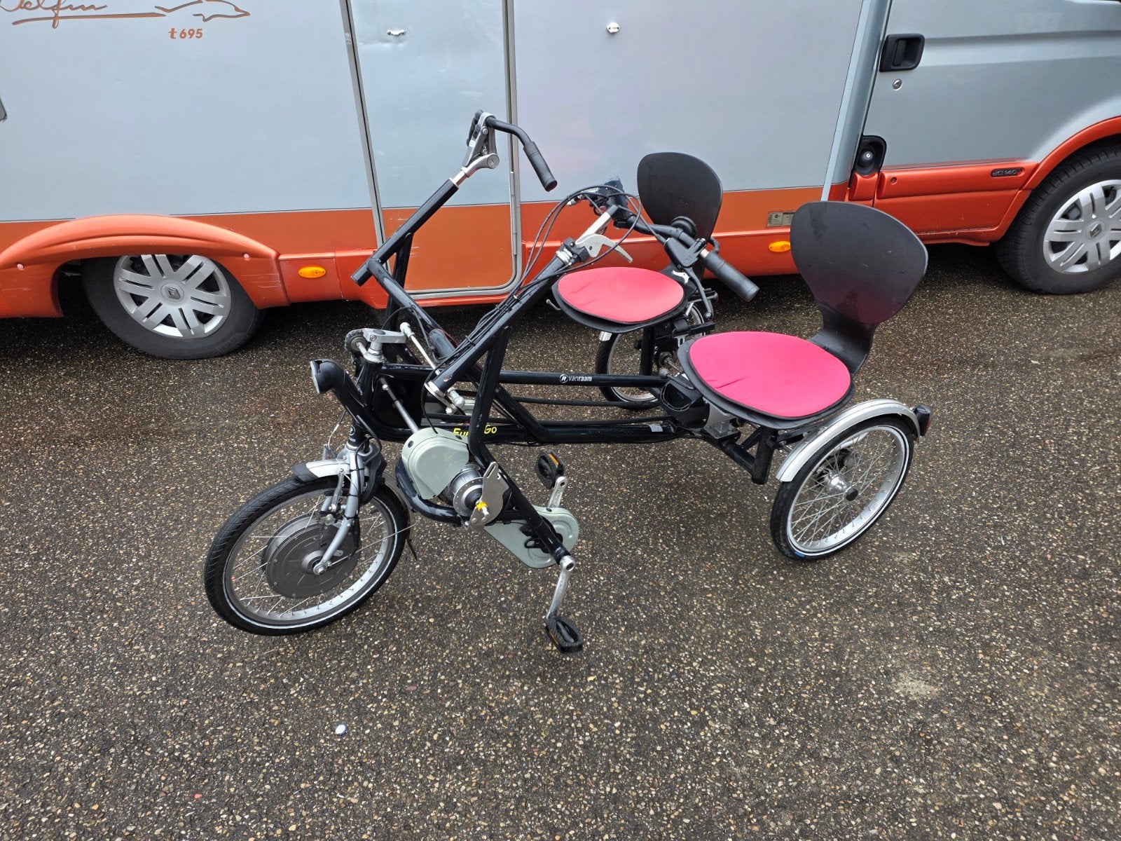 Van Raam Fun2Go Duo Fiets Elektrisch met Nieuwe Accu, Fietsen en Brommers, Fietsen | Driewielfietsen, Ophalen of Verzenden, Gebruikt