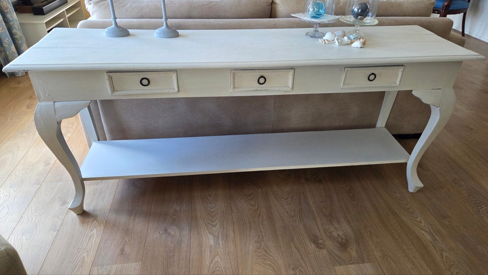 witte sidetable, Huis en Inrichting, Ophalen, Gebruikt, 100 tot 150 cm, 25 tot 50 cm