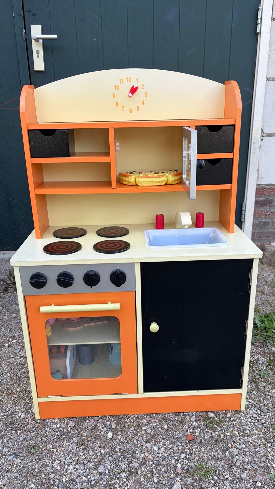 Houten speelkeuken met veel accessoires, Ophalen, Gebruikt