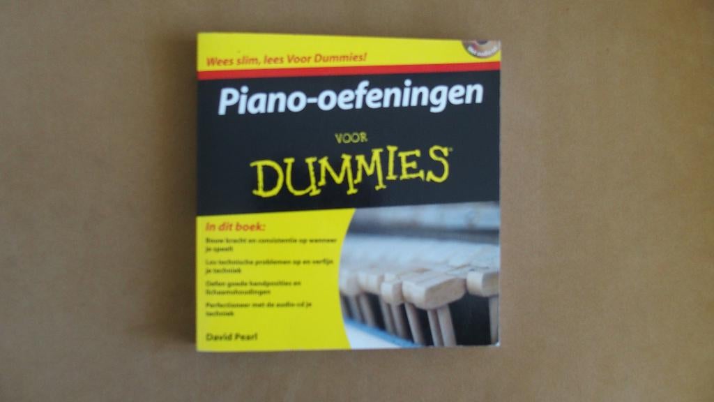Piano - oefeningen voor dummies -  muziek + CD, Boeken, Muziek, Ophalen of Verzenden, Zo goed als nieuw, Instrument, David Pearl