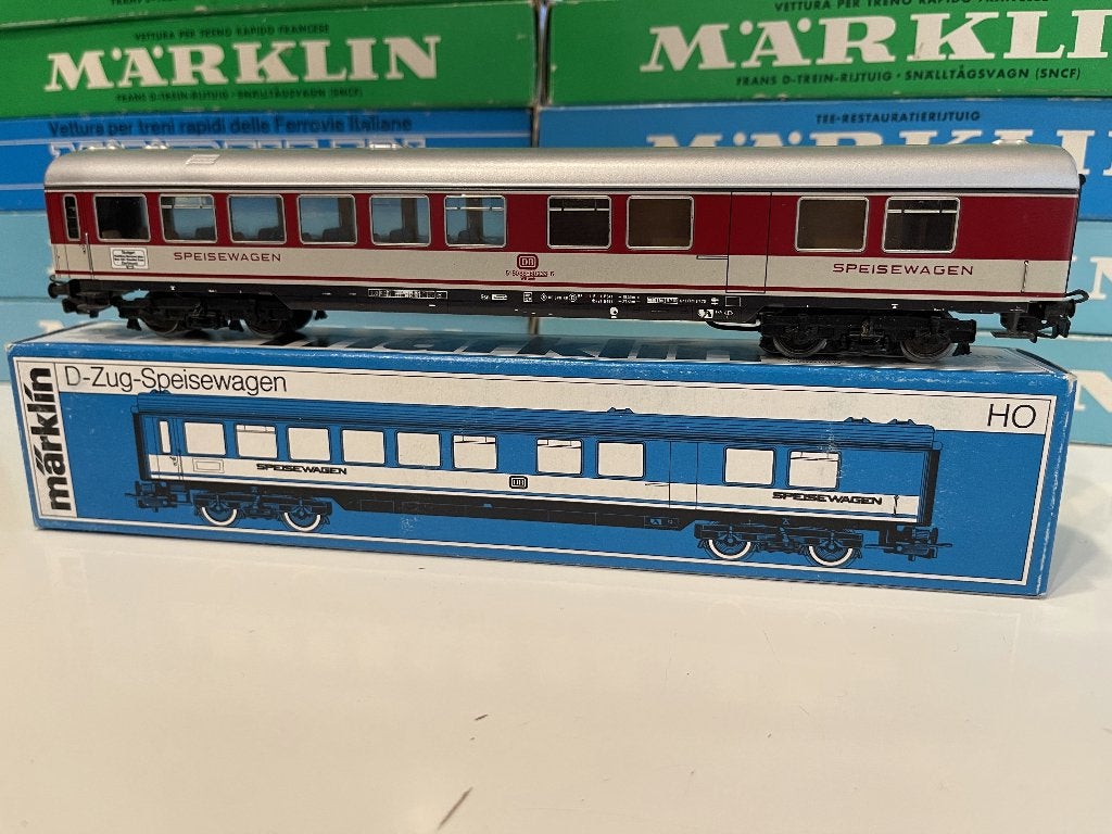 Märklin 4054 restauratiewagon WRümh 132 DB Duitsland met OVP, Wisselstroom, Gebruikt, Wagon, Ophalen of Verzenden