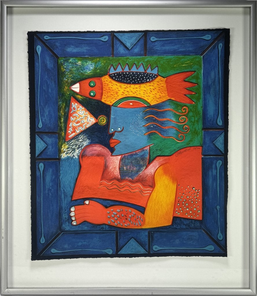 1381. Carborundumdruk, Clemens Briels - "Juan el Pescador", Ophalen