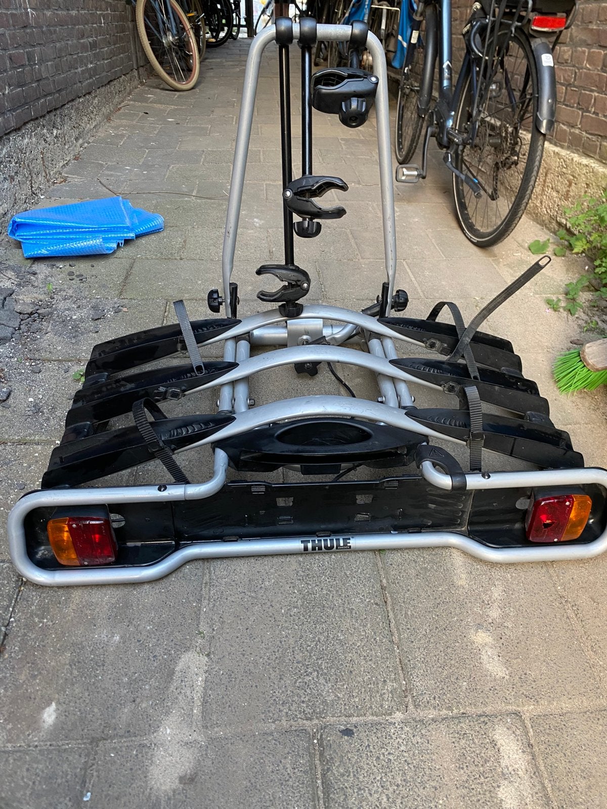 Thule fietsendrager 3 fietsen, Ophalen, Zo goed als nieuw, Trekhaakdrager