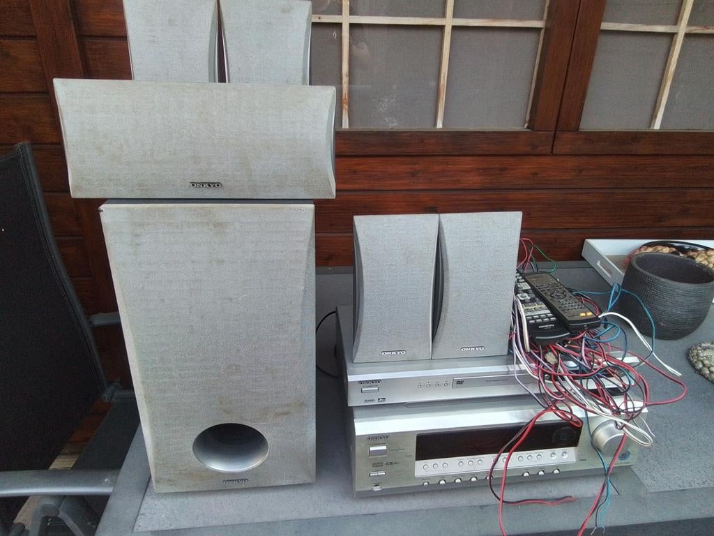 Onkyo home cinema set, Audio, Tv en Foto, Home Cinema-sets, Gebruikt, 70 watt of meer, 5.1-systeem, Overige spelers