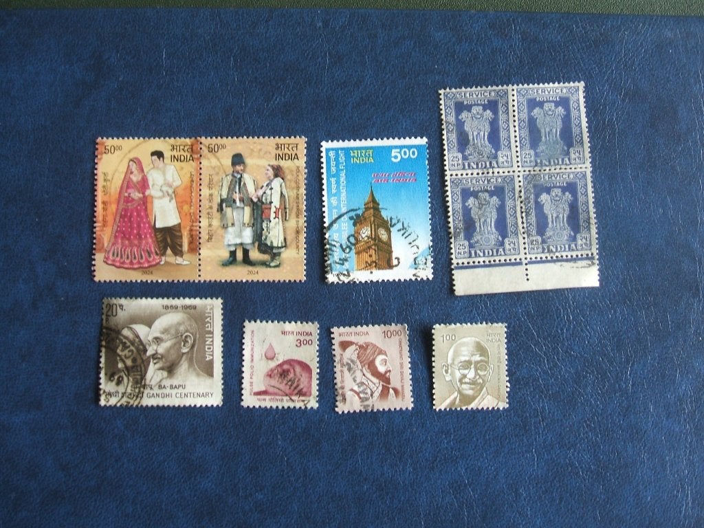 India diverse zegels 2, Ophalen of Verzenden, Gestempeld, Zuidoost-Azië