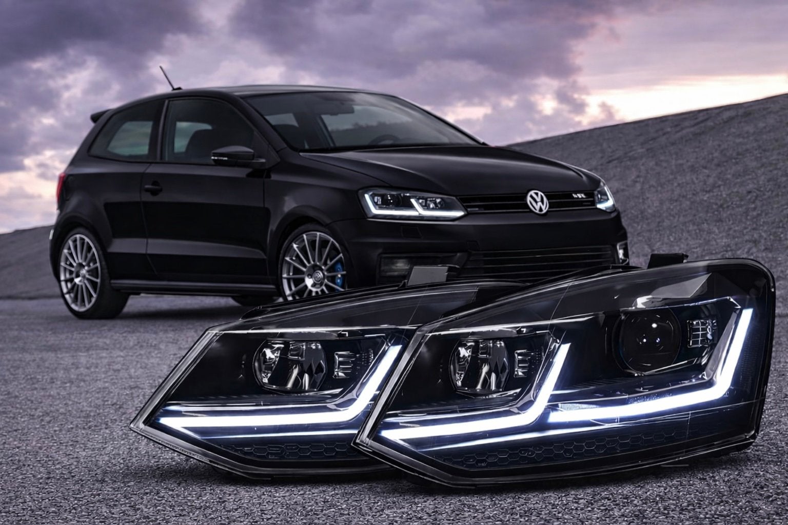 VW Polo 6R / 6C LED koplampen – Golf 7.5R look – Plug & Play, Ophalen of Verzenden, Nieuw, Volkswagen