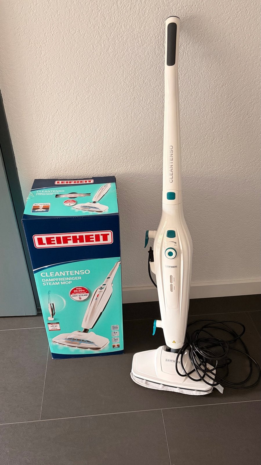 Leifheit CleanTenso Stoomreiniger - Zo goed als nieuw, Witgoed en Apparatuur, Stofzuigers, Zo goed als nieuw, Stoomreiniger, Overige merken