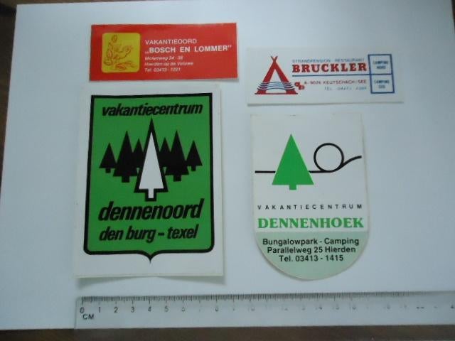 sticker oud Camping kamperen caravan camper veluwe hierden, Verzenden, Zo goed als nieuw, Bedrijf of Vereniging