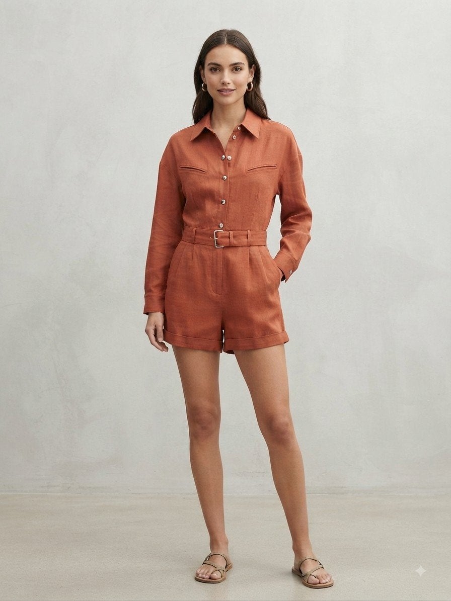 Iro denim playsuit nieuw, Maat 38/40 (M), Bruin, Nieuw, Ophalen of Verzenden