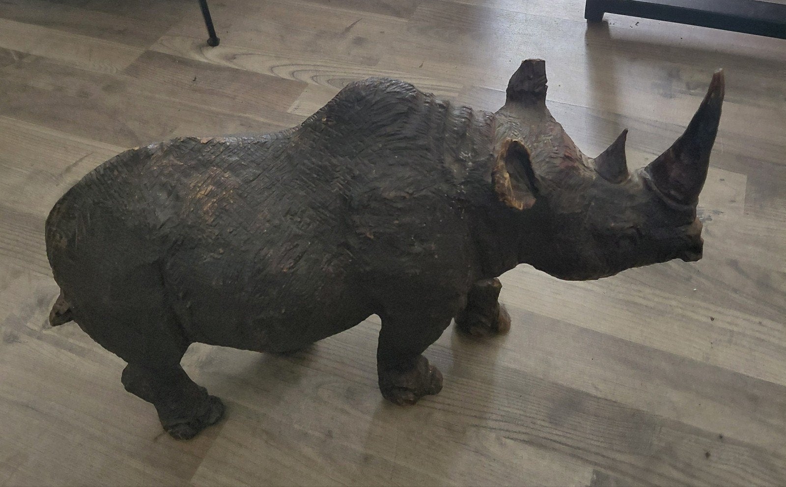 Unieke neushoorn sculptuur, Antiek en Kunst, Ophalen