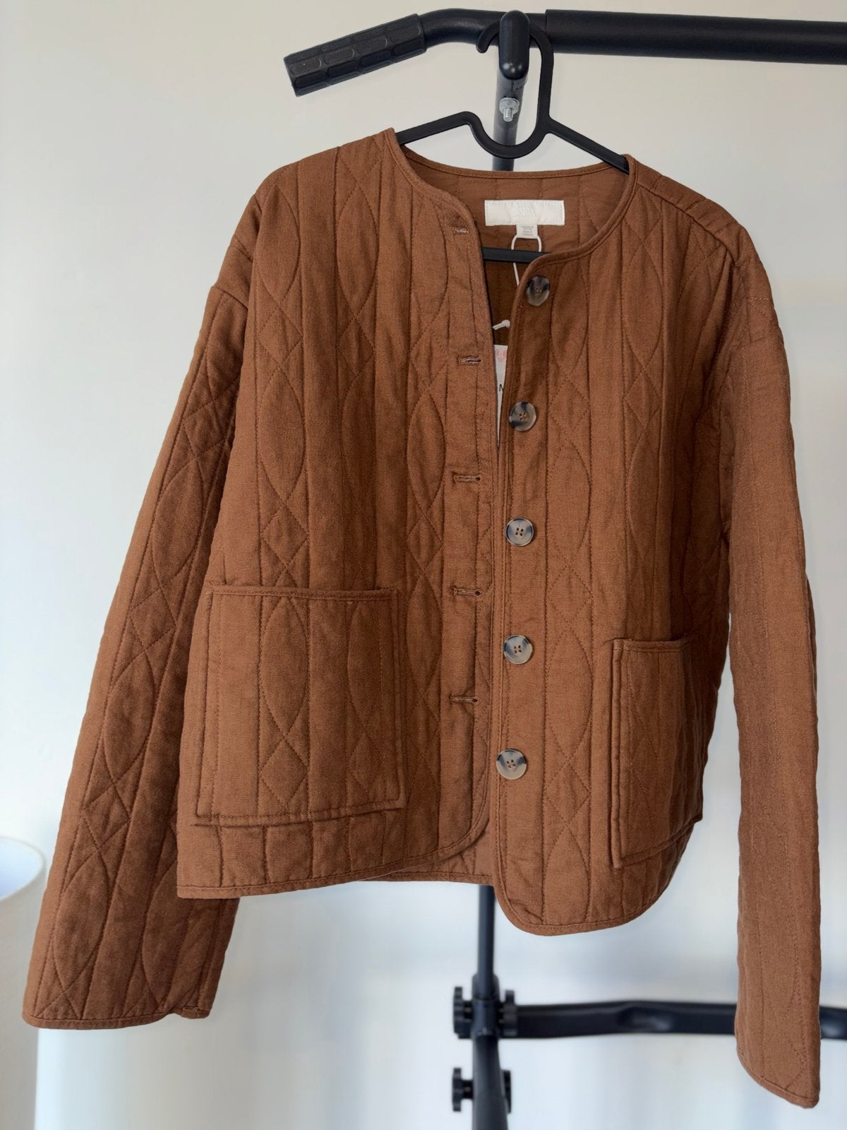 Nieuw Linnen Jasje Maat M, Ophalen of Verzenden, Nieuw, Maat 38/40 (M), Bruin