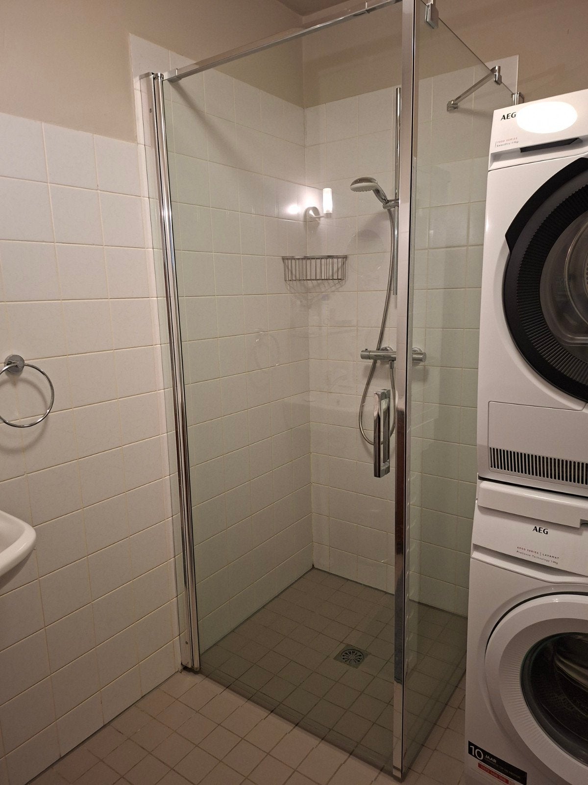 Glazen douche cabine 90x90x 200 hoog, 8mm dik, Ophalen, Gebruikt