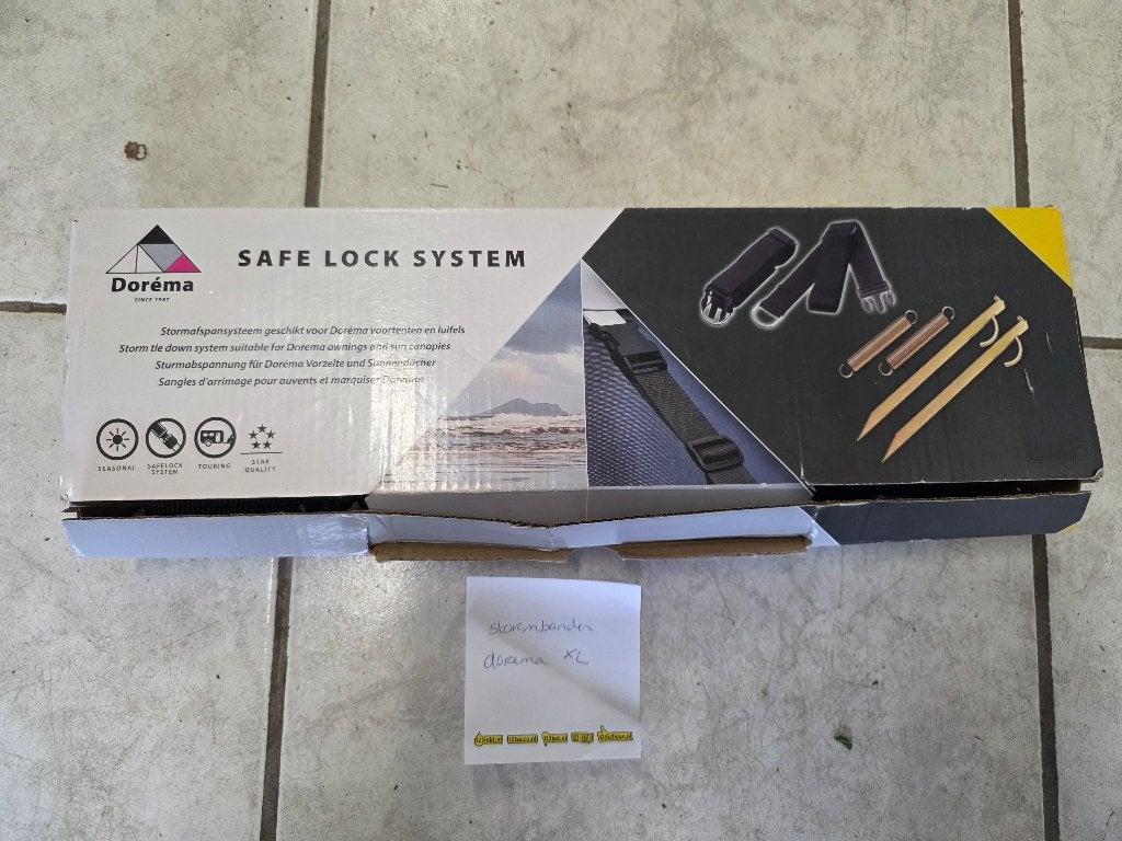 Nieuw in doos: Dorema Safe Lock System Stormbanden, Ophalen of Verzenden, Nieuw