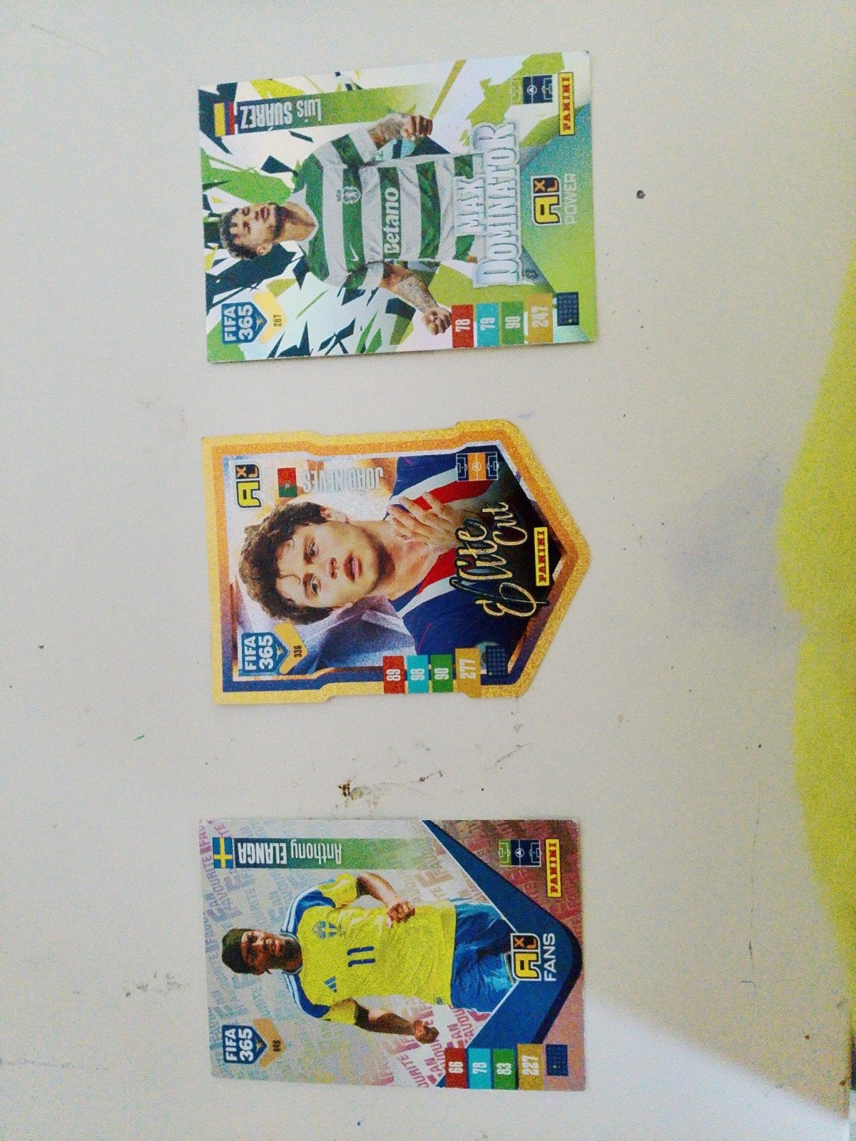 Luis Suarez, Anthony & joal Nevis voetbal kaarten, Ophalen of Verzenden, Gebruikt, Buitenlandse clubs, Spelerskaart