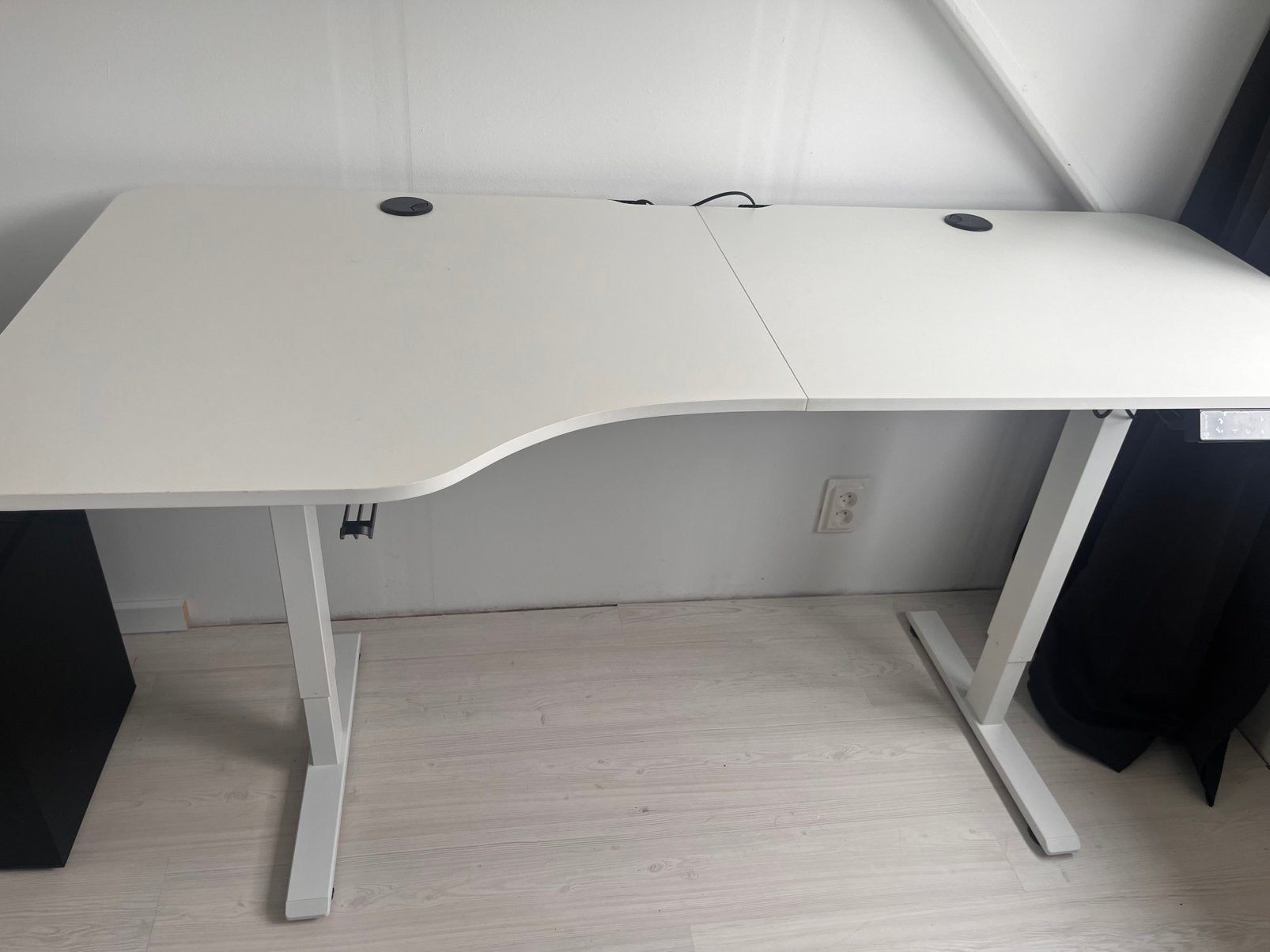 Casaria seat/stand Electric bureau white 160x75cm, Huis en Inrichting, Bureaus, Ophalen, Spaanplaat of MDF, Zo goed als nieuw
