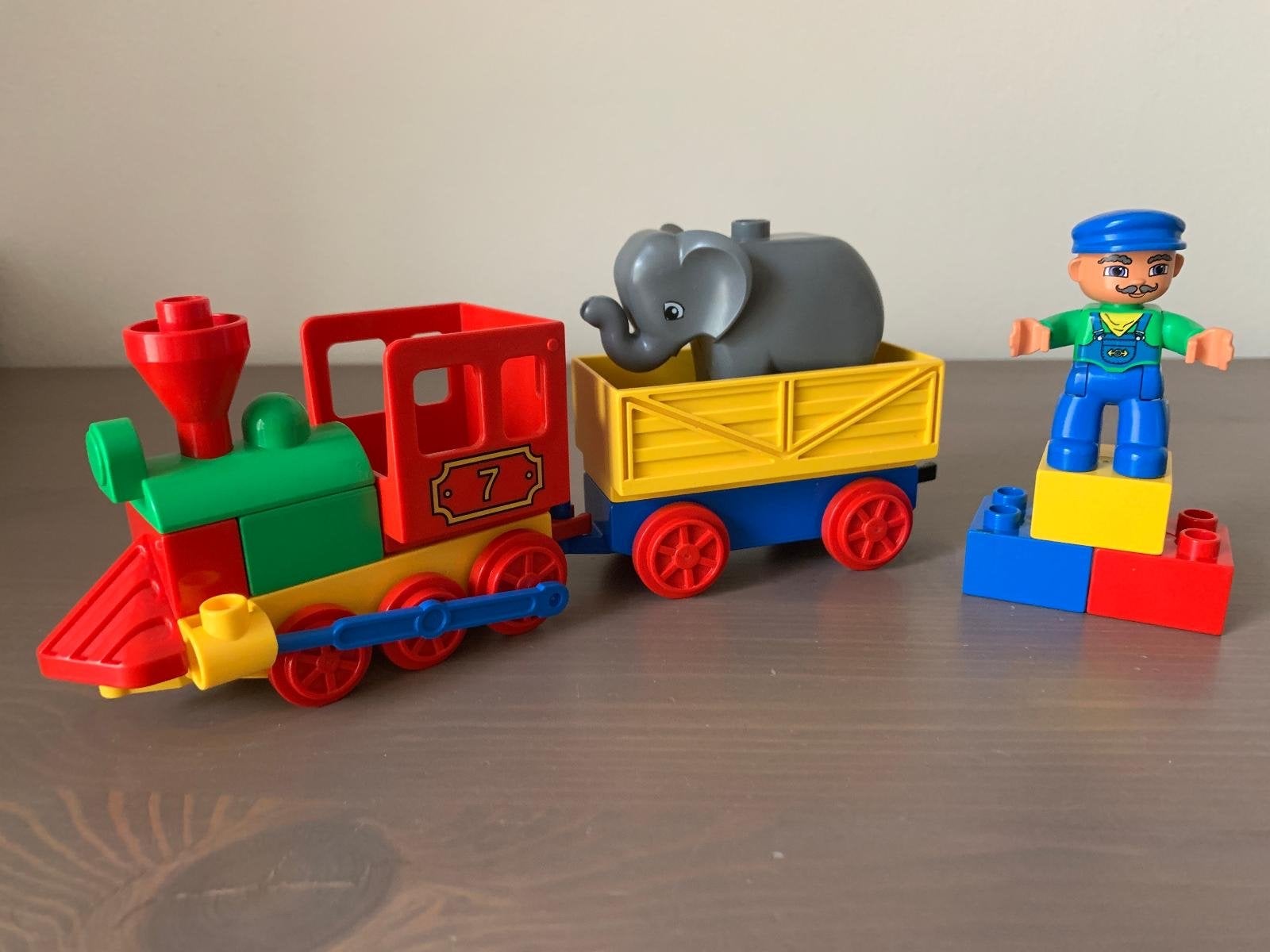 Duplo 3770 - Trein met olifant en machinist, Inclusief minifiguren, Gebruikt, Ophalen of Verzenden, Duplo