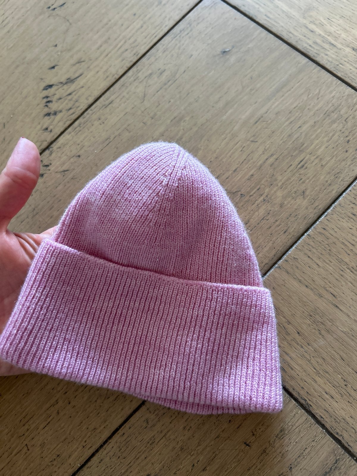 Nieuwe HVID Merino Wollen Beanie Muts - Newborn Roze, Kinderen en Baby's, Meisje, Nieuw, Ophalen of Verzenden, 104 of kleiner