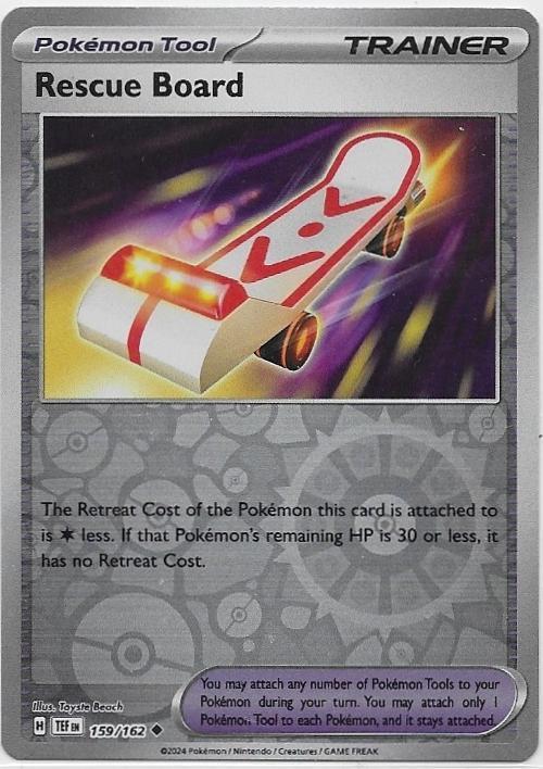 Temporal Forces,  Rescue Board [reverse] 159/162, Hobby en Vrije tijd, Verzamelkaartspellen | Pokémon, Nieuw, Losse kaart, Verzenden